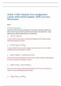 CHEM 1100C Module Four Assignment Latest 2024&sol;2025 Update 100&percnt; Correct&semi; Rasmussen