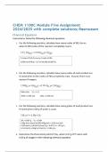 CHEM 1100C Module Five Assignment 2024&sol;2025 with complete solutions&semi; Rasmussen