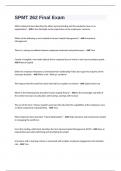 SPMT 262 Final Exam 2024&sol;2025&period; Questions and answers 