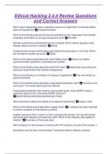 Ethical Hacking 2&period;4&period;4 Review Questions and Correct Answers