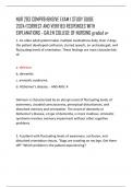 NUR 283 COMPREHENSIVE EXAM 1 STUDY GUIDE  2024&sol;CORRECT AND VERIFIED RESPONSES WITH  EXPLANATIONS - GALEN COLLEGE OF NURSING graded a&plus;