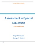 Assessment in Special Education A PRACTICAL APPROACH  5th ed    Roger Pierangelo George A. Guiliani