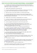 HUS 1412 2019 Protocored Maternal Assessrmrnt&period;