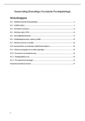 Samenvatting & Aantekeningen HC 1 t/m 12 Forensische Psychopathologie+ Forensische Relevantie