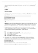 NURSING 112023/Test Bank for Saunders Comprehensive Review for NCLEX-RN Exam, 5e, Silvestri