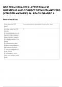 QSP EXAM 2024-2025 LATEST EXAM 50 QUESTIONS AND CORRECT DETAILED ANSWERS &lpar;VERIFIED ANSWERS&rpar; &vert;ALREADY GRADED A