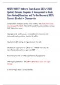 NR571&sol; NR 571 Midterm Exam &lpar;Latest 2024&sol; 2025  Update&rpar; Complex Diagnosis & Management in Acute  Care Review&vert; Questions and Verified Answers&vert; 100&percnt;  Correct &vert;Grade A &plus; Chamberlain