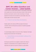 ENPC 5th edition Questions and  Correct Answers &vert; Latest Update
