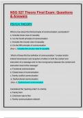 Final Exam&rpar; Questions & Answers&colon; 100&percnt; Verified&colon; NSG 527 &colon;NSG 527 Theory &colon; Latest Updated