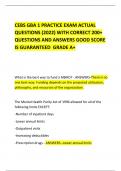 CEBS GBA 1 PRACTICE EXAM ACTUAL  QUESTIONS &lpar;2022&rpar; WITH CORRECT 200&plus; QUESTIONS AND ANSWERS GOOD SCORE IS GUARANTEED  GRADE A&plus;   