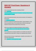 Final Exam&rpar;  100&percnt; Verified Questions & Answers&colon;NSG 527 &sol;NSG 527  &colon; Guaranteed APlus Score Solution&colon; Updated