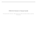 NURS 407 HESI A2 Version 2 - Grammar, Vocab, Reading, Math Study Guide.