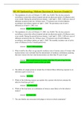 NR 503 Epidemiology Midterm Questions & Answers &lpar;Graded A&rpar;