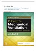 TEST BANK FOR Pilbeam's Mechanical Ventilation&colon; Physiological and Clinical Applications 7th Edition by JamesST E M&period; Cairo &vert;&vert;NEWEDITION&lpar;2024&rpar;