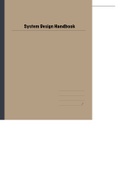 Summary  System Design