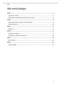 Samenvatting werkcolleges OmE