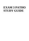 EXAM 3 PATHO STUDY GUIDE