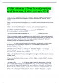CDFM - Module 2 Test Exam Questions  And Solutions&period; &vert;Latest updates 2024&vert; 