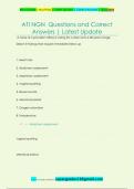 ATI NGN Questions and Correct  Answers &vert; Latest Update