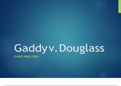 MGMT 520 Week 5 Case Analysis – Case 15-8 Gaddy v Douglass  (10 Slides with References)  Parties Facts Procedure