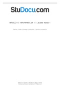 nrsg210 intro mhn lwk 1 lecture notes 1