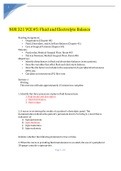 NUR 321 VCE &num;5 Fluid and Electrolyte Balance Answered 2021&period;pdf