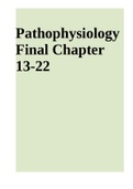 Pathophysiology Final Chapter 13-22
