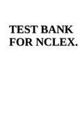 TEST BANK FOR NCLEX