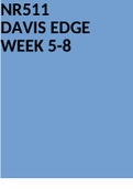 NR511 DAVIS EDGE WEEK 5-8