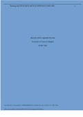Research Article Appraisal Part One University of Texas at Arlington NURS 5366
