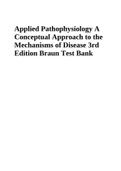 NUR221-Applied Pathophysiology A Conceptual Approach to the Mechanisms of Disease .