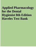 Applied Pharmacology for the Dental Hygienist.