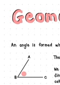 Grade 8 Geometry of straight lines