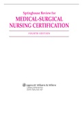 Test Bank for  Medical Surgical Nursing Certification 4th Edition&period;pdf&period;