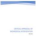 CRITICAL APPRAISAL OF BIOMEDICAL INTERVENTION