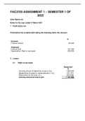 FAC3703 ASSIGNMENT 1 &ndash; SEMESTER 1 OF 2022 Update Complete Solution