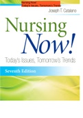 Nursing Now! Today’s Issues, Tomorrow’s Trends By Joseph T. Catalano