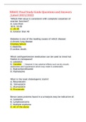 NR601 Final Study Guide Questions and Answers _Latest 2021/2022,100% CORRECT