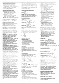Cheat sheet for during exam