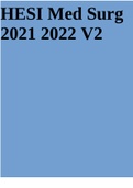 HESI Med Surg 2021 2022 V2