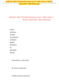 NUR2755 &sol; NUR 2755 Multidimensional Care IV &sol; MDC 4 Exam 3 Review &lpar;Latest 2021 &sol; 2022&rpar; Rasmussen