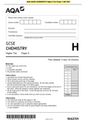 AQA GCSE CHEMISTRY Higher Tier Paper 1 QP 2021