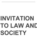 INVITATION  TO LAW AND  SOCIETY