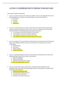 ATI RN COMPREHENSIVE PREDICTOR RETAKE&sol;ATI RN COMPREHENSIVE PREDICTOR RETAKE