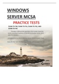 MCSA Windows Server Practice Tests Exam 70-740 ,Exam 70-741, Exam 70-742 and Exam70-743