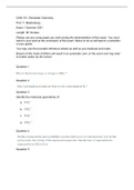 molecular geometry&comma; and Lewis structure exams with answer key