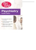 Psychiatry PreTest Self Assessment Test Bank ( 500 questions on psychiatry)