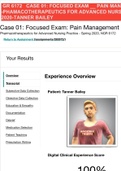 NGR 6172 CASE 01: FOCUSED EXAM __ PAIN MANAGEMENTRE SULT /TURN IN -PHAMACOTHERAPEUTICS FOR ADVANCED NURSING PRACTICE SPRING 2020-TANNER BAILEY