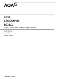 AQA GCSE GEOGRAPHY paper-1-ans&period; 8035&sol;1