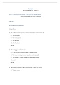 Motor Control and Learning Concepts and Applications, Magill - Complete test bank - exam questions - quizzes (updated 2022)